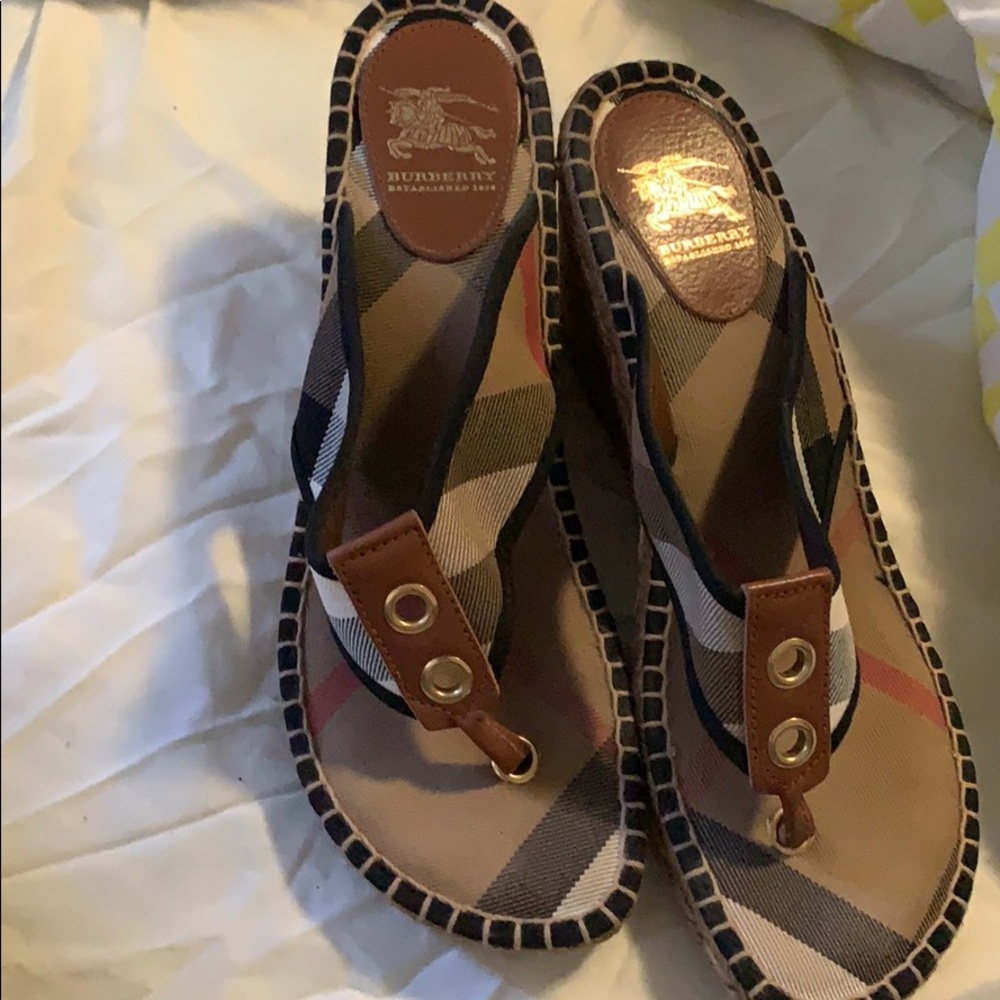 Burberry Wedge Sandals